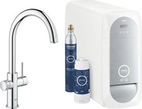 GROHE 31455AL1, Grohe Blue Home Starterset, C-Auslauf, 1-Loch-Montage, Hard Graphite