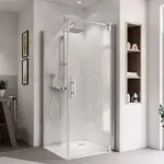 Breuer Europa Design Dreht&uuml;r 900mm Klarglas inklusive CER+ Antikalk. Anschlag rechts