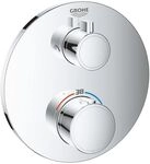Grohe Grohtherm Thermostat-Brausebatterie, rund, mit integrierter 2-Wege-Umstellung,