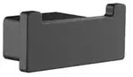 emco Loft Doppelhaken aus Zamak mit verdeckter Schraubbefestigung 70x30x33mm schwarz