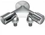Schell Comfort NA-Doppelventil RV, zwei Schlauchanschl&uuml;sse, DN 15 G 1/2" AG, Chrom