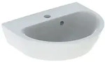 Geberit Renova Handwaschbecken mit asymmetrischem &Uuml;berlauf, 45x17,3x36cm, Hahnloch
