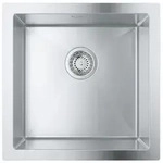 Grohe Edelstahlsp&uuml;le K700, Unterbau, 464x464mm, 1 Becken 400x400x200mm, aufliegend