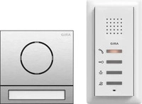 Gira 2406000, Gira Einfamilienhaus-Paket Audio System 106, Edelstahl, 2406000 2406000