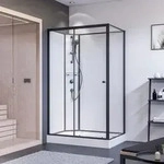 Breuer Komplettdusche als Schiebet&uuml;r mit Seitenwand 900x1200mm Anschlag links