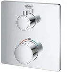 Grohe Grohtherm Thermostat-Wannenbatterie, mit integrierter 2-Wege-Umstellung,