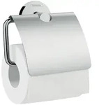 hansgrohe Logis Universal Toilettenpapierhalter mit Deckel, Chrom 41723000