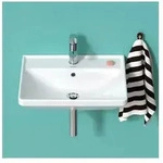 Duravit D-Neo Waschtisch 440x600x165mm wandh&auml;ng., Wei&szlig; Hochglanz, Rechteckig, 1