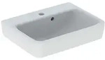 Geberit Renova Plan Handwaschbecken mit asymmetrischem &Uuml;berlauf, 50x16,5x38cm,