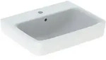 Geberit Renova Plan Waschtisch, Breite 55cm, Tiefe 44cm, Hahnloch mittig, &Uuml;berlauf