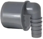 Airfit Schlauchwinkel DN 50, 90 Grad, 18-21,7mm, PP, Grau, 50010SW 50010SW