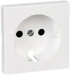 Merten Abdeckplatte System M f&uuml;r Steckdose, 55x55mm, Thermoplast, Aktivwei&szlig;,