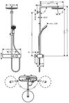 hansgrohe Pulsify S Showerpipe 260mm 1jet 10,9l/min Chrom mit ShowerTablet Select 400 hansgrohe Pulsify S Showerpipe 260mm 1jet 10,9l/min Chrom mit ShowerTablet Select 400