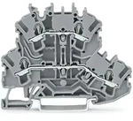 Wago Doppelstockklemme TOPJOB S 2002-2201, 500V 24A 5,2mm, Polyamid, Grau 2002-2201