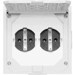 ABL Einbausteckdose BOWAcompact, 16A 250V, Aluminium, Grau 1632490