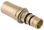 Geberit Mepla &Uuml;bergang auf Mapress, mit Einschubende, D 16mm, D1 15mm, Rotguss