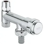 Grohe Original WAS Ventil Eckfix DN 10, Fettkammer-Oberteil 3/8", Chrom, 41030000