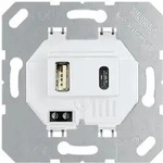 Jung USB-Ladeger&auml;t USB15CAWW, 1x Typ A 1x Typ C, Alpinwei&szlig; USB15CAWW