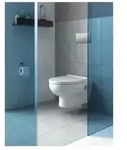 Duravit No.1 WC-Set wandh. Wand-WC, WC-Sitz, Compact, Wei&szlig; Hochglanz, Sp&uuml;lrand