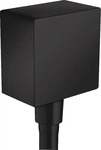 Hansgrohe 26455670, Hansgrohe FixFit Wandanschluss Square, R&uuml;ckflussverhinderer, DN