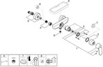 Grohe Eurosmart Brausebatterie C DN 15 Wandmontage, Chrom, 32837000 32837000