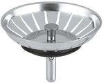 Grohe Stopfen, Siebkorbeinsatz f&uuml;r K&uuml;chensp&uuml;len ohne automatischen Ablauf,...