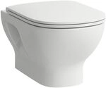 Laufen Tiefsp&uuml;l-WC wandh&auml;ngend Lua 520x360mm, sp&uuml;lrandlos, offener Befestigung,