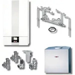 Wolf Paket Brennwerttherme CGB-2-14 Speicher CSW-120, BM-2, Aufputz 8615008F04
