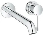 Grohe Essence 2-Loch-Waschtischbatterie, Wandmontage, Fertigmontageset, 230mm