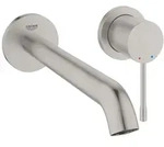 Grohe Essence 2-Loch-Waschtischbatterie, Wandmontage, Fertigmontageset, 230mm