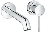 Grohe Essence 2-Loch-Waschtischbatterie, Wandmontage, Fertigmontageset, 183mm