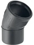 Geberit Silent-PP Bogen, 30 Grad, DN 100, 110mm, PP-MD, Schwarz, 390521141 390521141