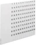 hager Beschriftungsb&ouml;gen, univers Z, Nummerierung 1-108, DIN A4, 10 St&uuml;ck ZZ90C