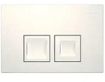 Geberit Bet&auml;tigungsplatte Delta25, 2-Mengen-Sp&uuml;lung, Kunststoff, Wei&szlig; 115135115