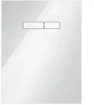 Tece lux Bet&auml;tigungsglasplatte manuell Glas wei&szlig; gl&auml;nzend, Tasten wei&szlig; gl&auml;nzend