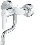 Grohe Eurosmart Einhand-Sp&uuml;ltischbatterie, Wandmontage, schwenkbarer Rohrauslauf,