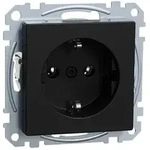 Merten Schutzkontakt-Steckdose System M MEG2301-0403, 16A 250V, Thermoplast, Schwarz