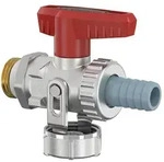 Flamco KFE-Kugelhahn Durchgang G 1/2" Au&szlig;engewinde PN 16 Messing vernickelt mit