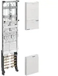 hager Komplettfeld, Z&auml;hlerfeld, univers Z, 2 Z&auml;hlerpl&auml;tze, BKE-I, H 1050mm,