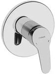 Hansa Mix Einhebelmischer Fertigmontageset f&uuml;r Brausebatterie 8185 Rosette rund