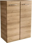 FACKELMANN MILANO Doppel Midischrank 60 cm breit, Braun hell