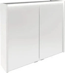 FACKELMANN VERONA LED Spiegelschrank 80 cm breit, Wei&szlig; Hochglanz