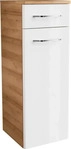 FACKELMANN MILANO Midischrank 30 cm breit, Wei&szlig;/Braun hell