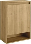 Fackelmann NATURA Doppel Midischrank 60,5 cm breit, Braun hell
