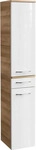FACKELMANN MILANO Hochschrank 30 cm breit, Wei&szlig;/Braun hell