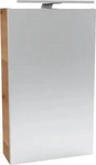 FACKELMANN SBC MILANO G&auml;ste WC Spiegelschrank 40 cm breit, Braun hell, T&uuml;ranschlag