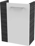 FACKELMANN SBC B.PERFEKT Waschbeckenunterschrank 45 cm breit, Wei&szlig;/Anthrazit