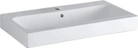GEBERIT ICON Waschbecken Keramik 75 cm breit, Wei&szlig;, mit Hahnloch, mit &Uuml;berlauf,