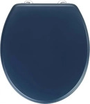 WENKO PRIMA WC-Sitz, Blau, aus MDF
