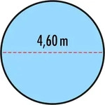 200 g/m2 Poolabdeckung f&uuml;r runde Pools 4,60 m